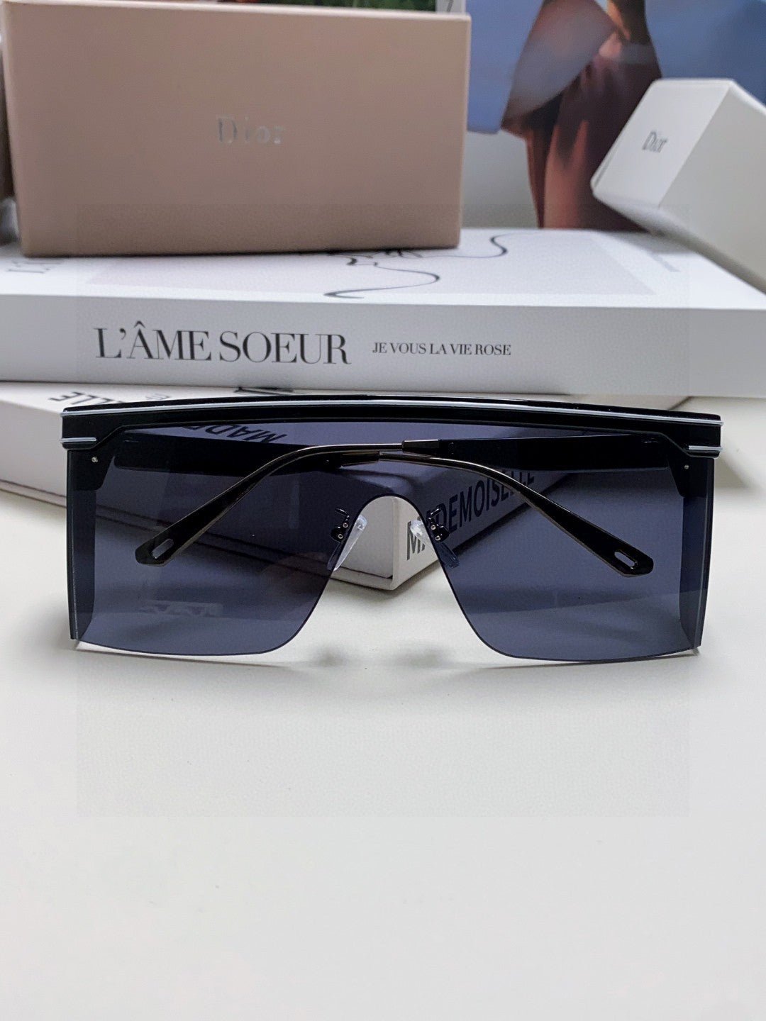 Alternative view of DIOR SUNGLASS CLUB M1U 566689 IN BLACK ACETATE