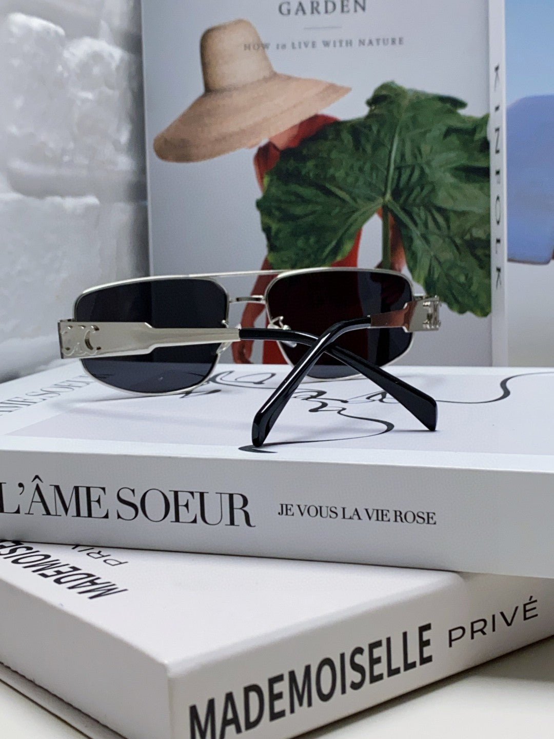 TRIOMPHE SUNGLASS 512999 IN SILVER METAL BLACK LENSES - Image 3