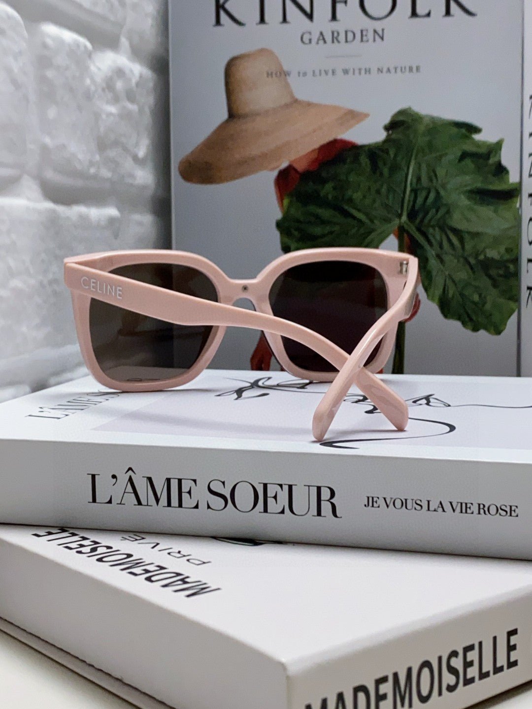 CELINE Two-Tone Pink Brown Shades - Image 4