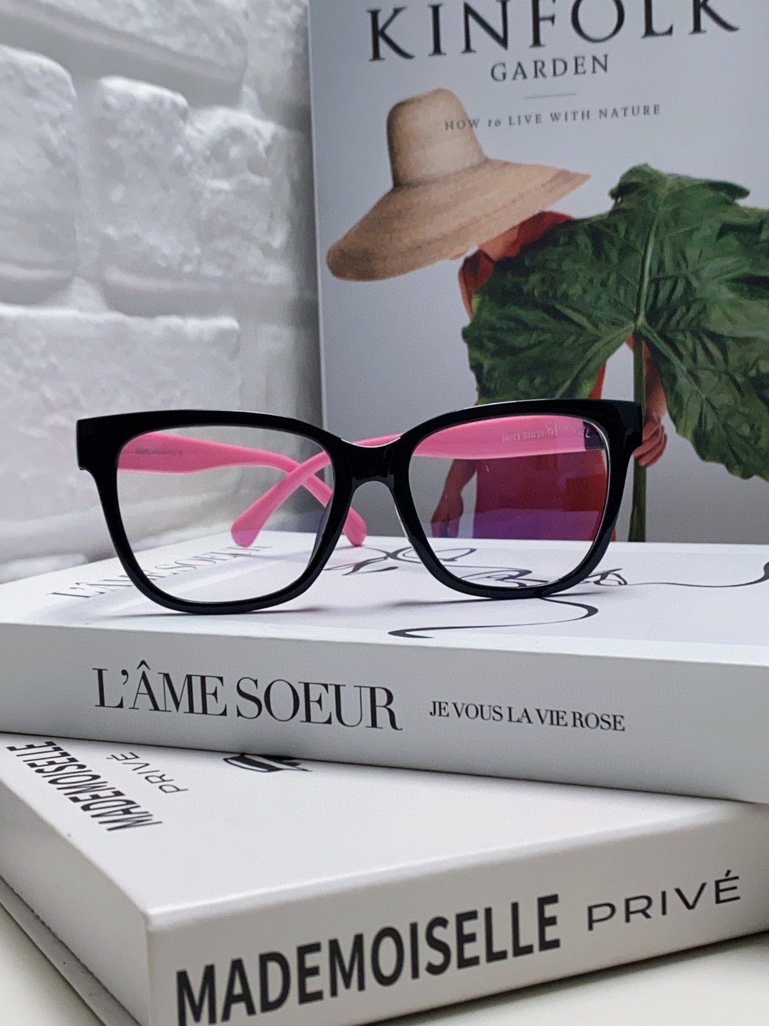 Chanel Black Pink Two-tone Eyeglasses - Image 4