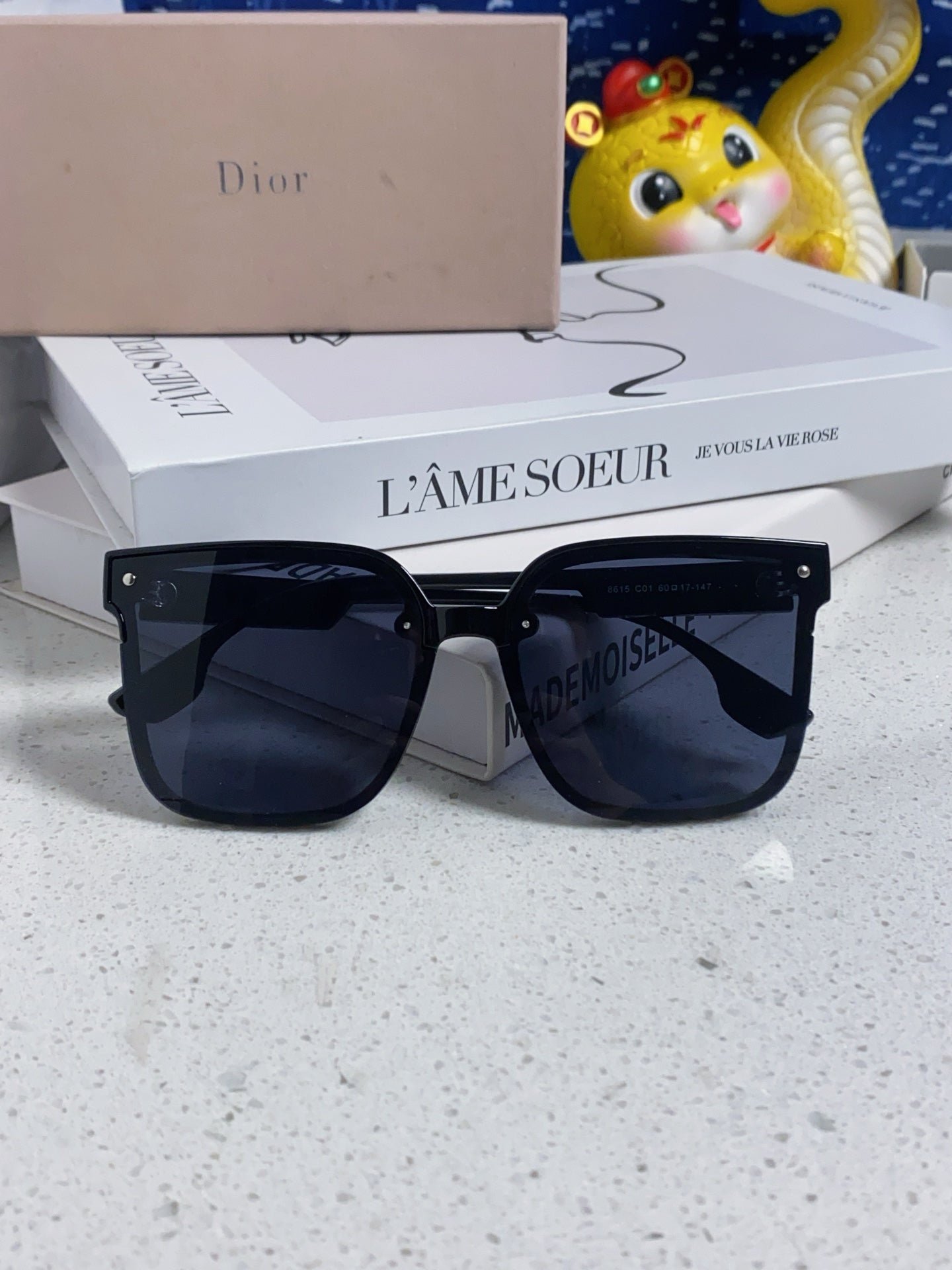 Alternative view of DIOR MONTAIGNE SUNGLASS 560862 IN BLACK ACETATE