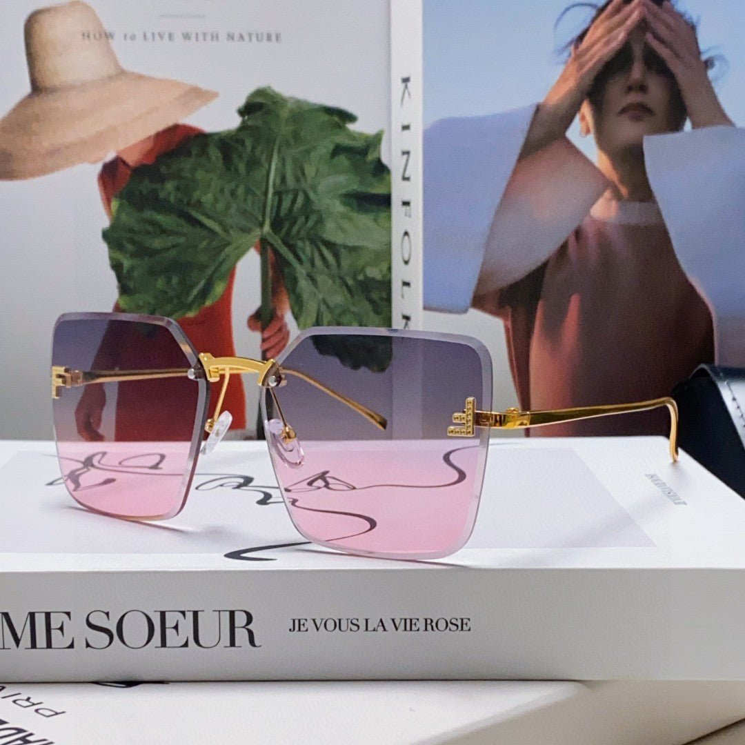 FENDI Frameless Gradient Metal Eyeglass Lenses