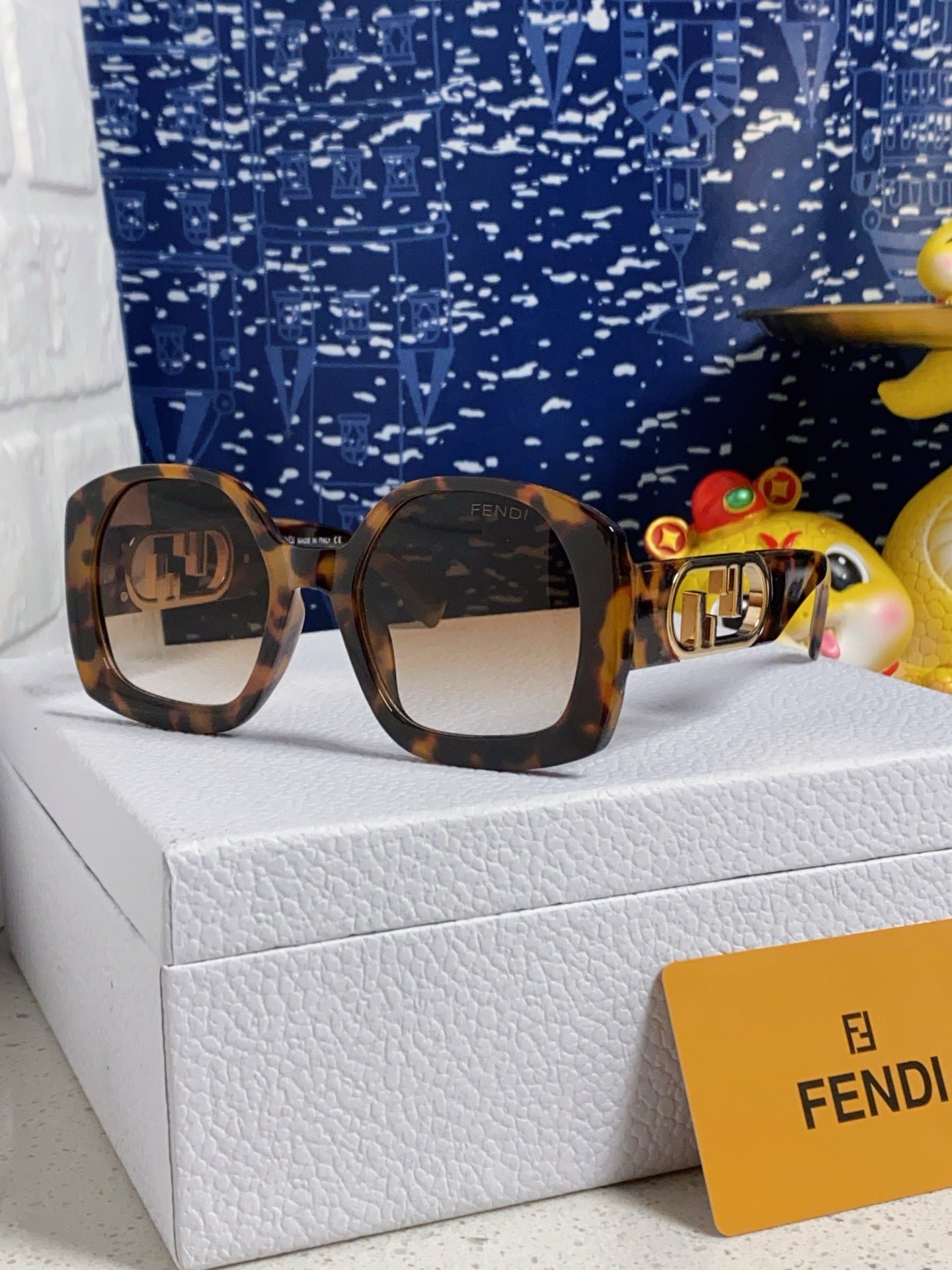 Alternative view of FENDI White Frame Large Frame FF Sunglasses