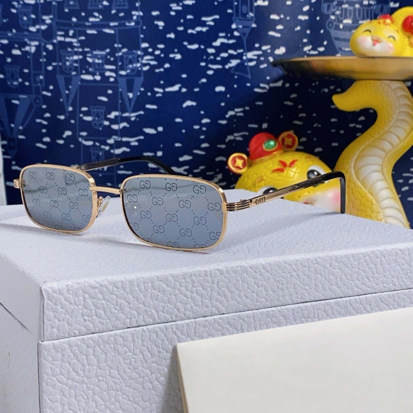 GUCCI Silver Pink Tint Eyewear - Image 4