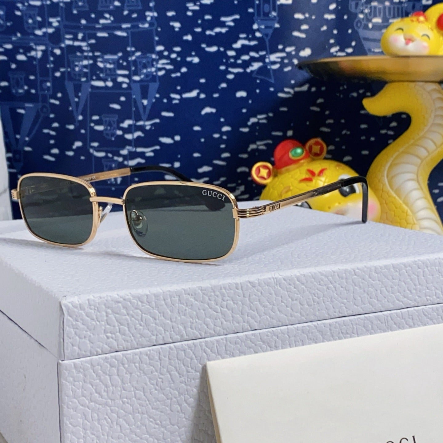 GUCCI Silver Pink Tint Eyewear - Image 3