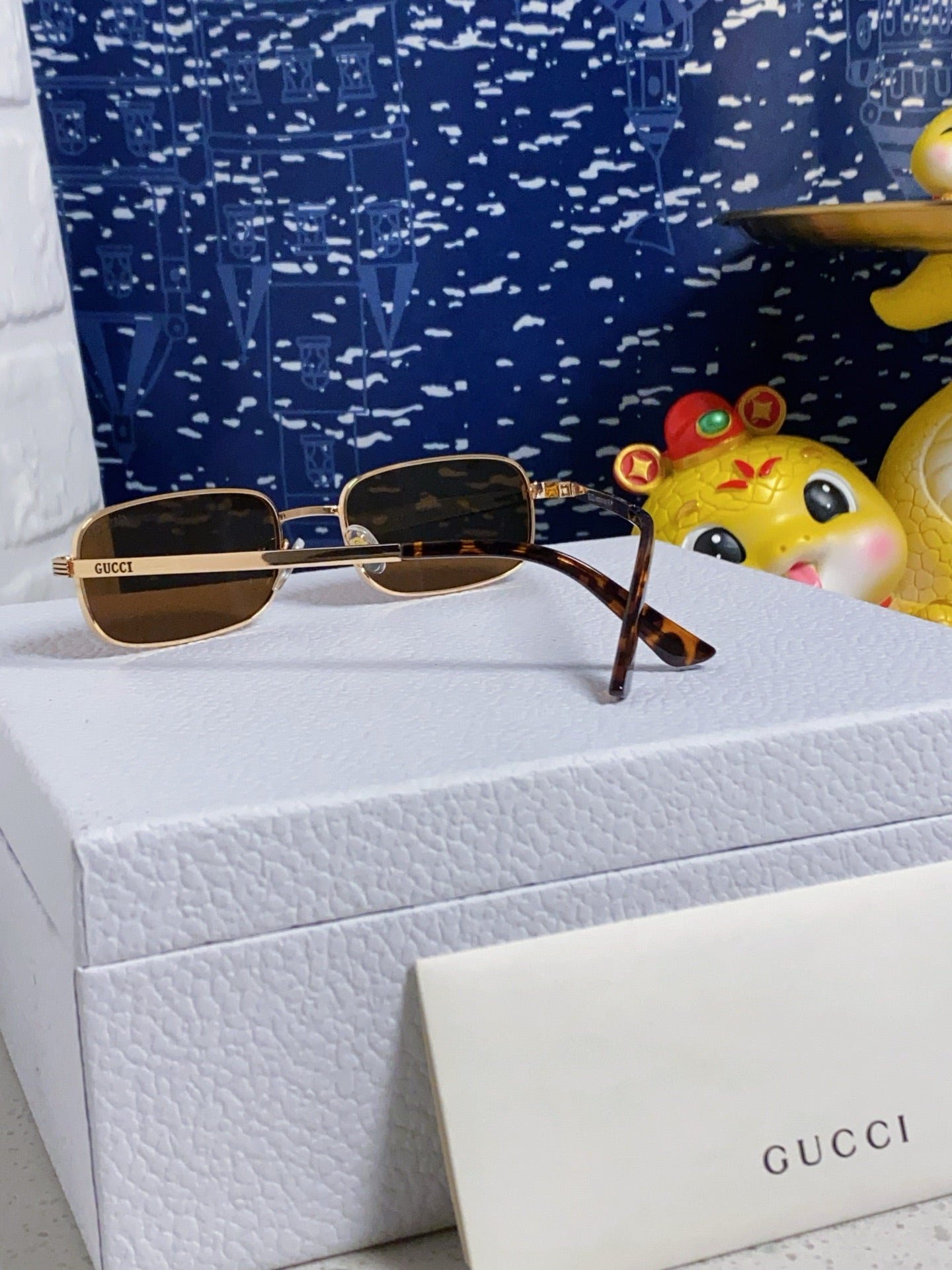 GUCCI Silver Pink Tint Eyewear - Image 9