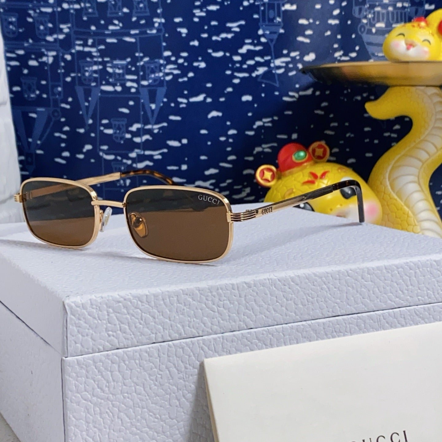 GUCCI Silver Pink Tint Eyewear - Image 6