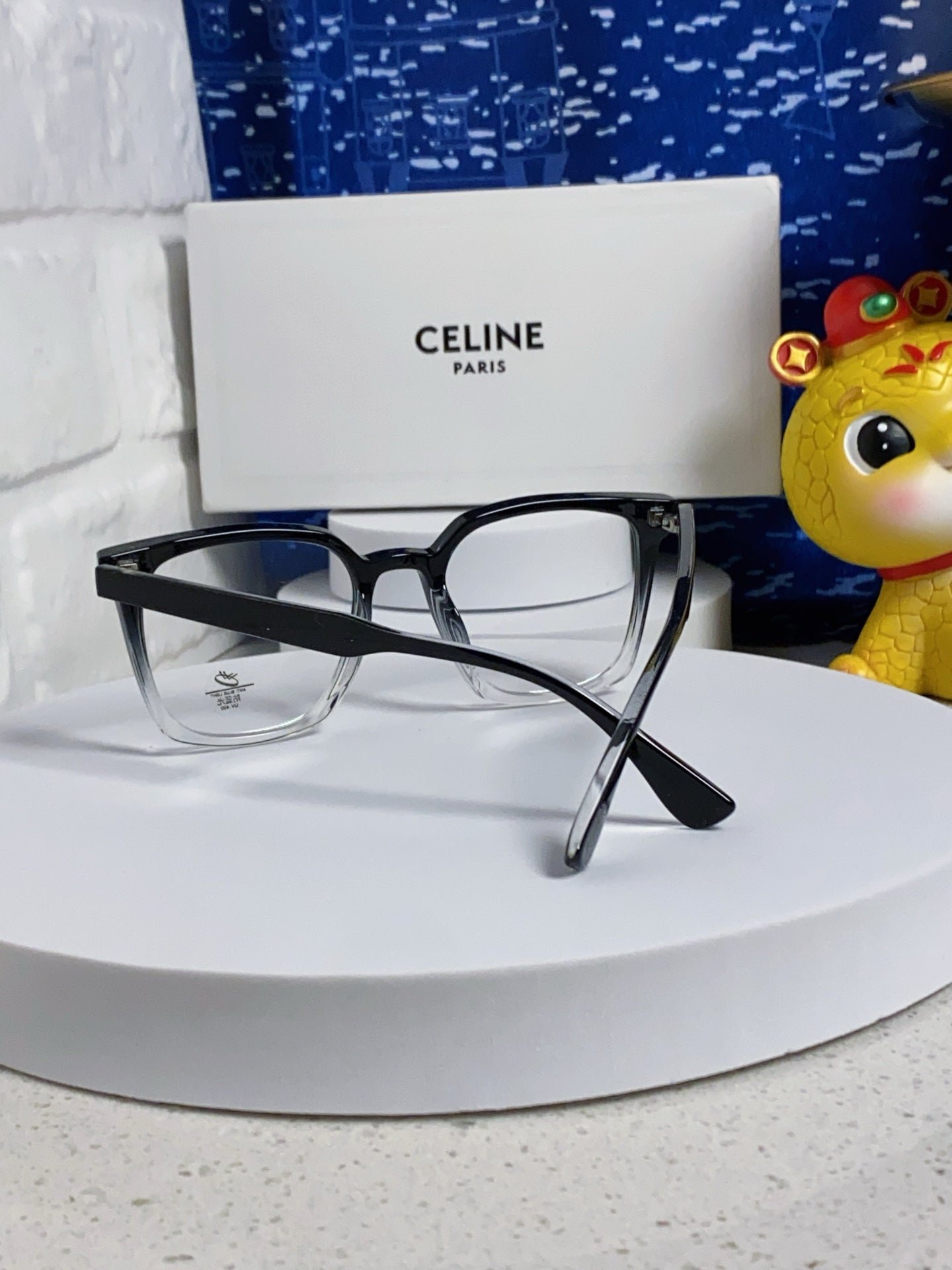 CELINE Gradient Black Clear Eyeglasses - Image 8