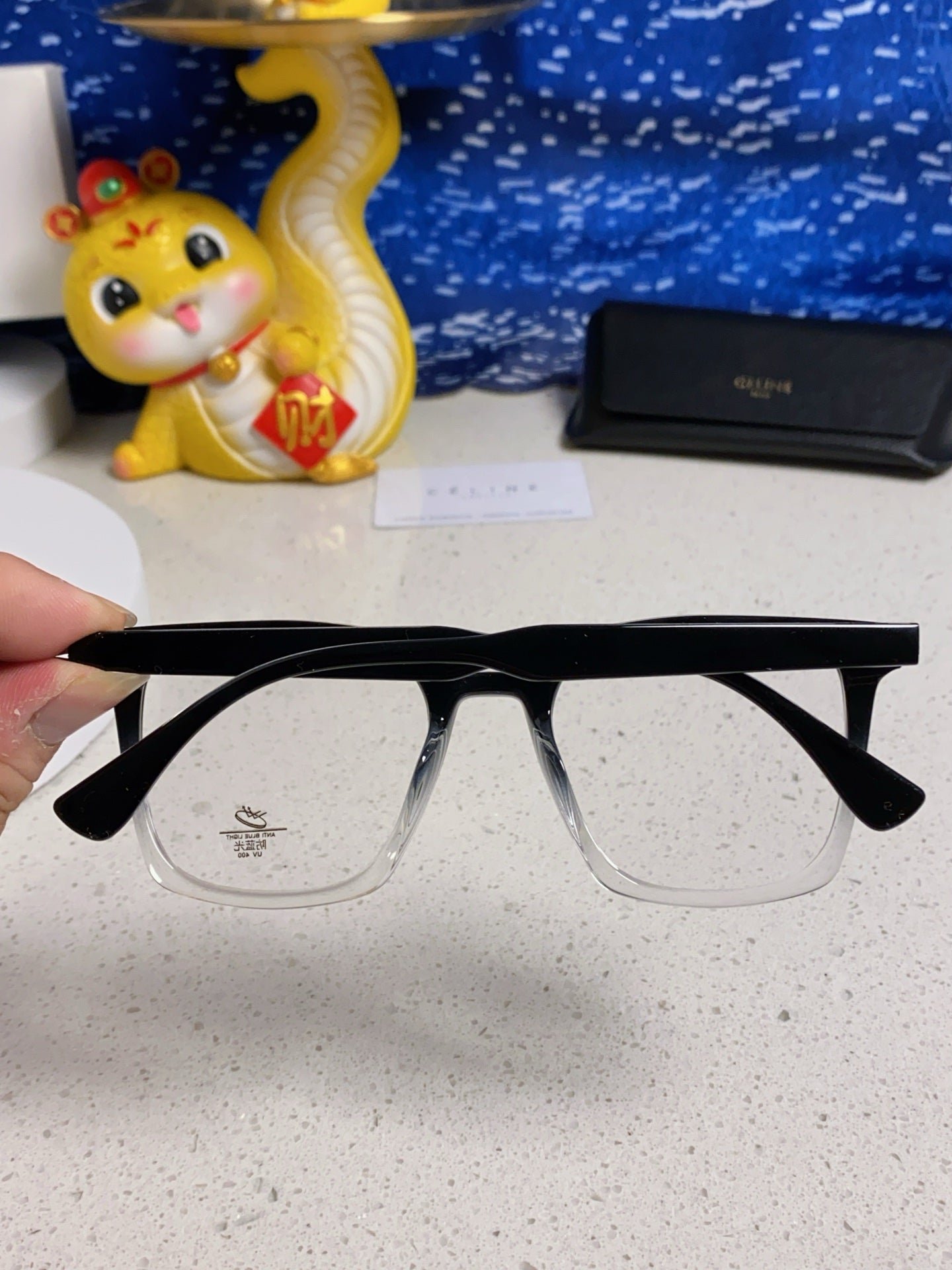 CELINE Gradient Black Clear Eyeglasses - Image 6