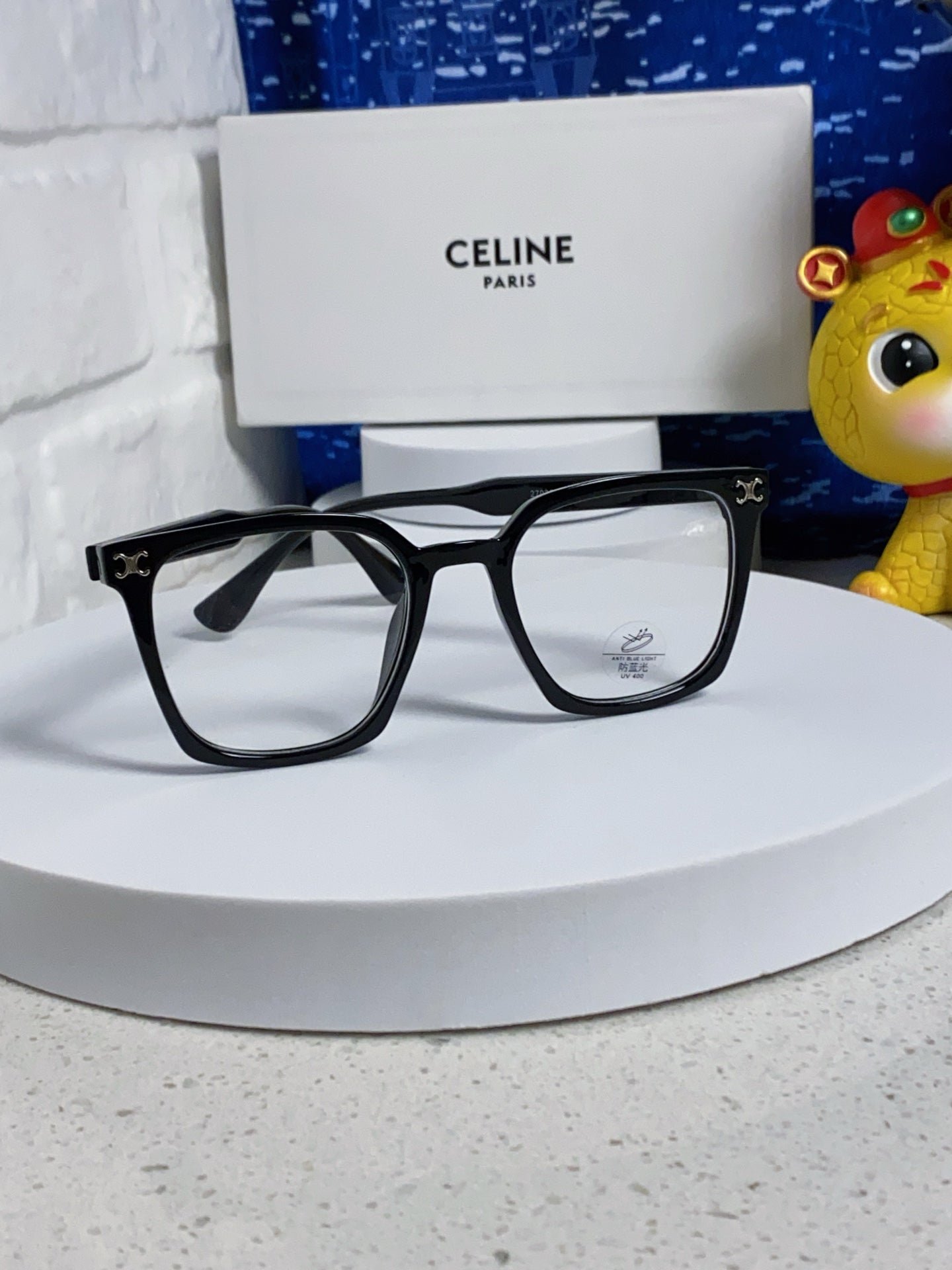 Alternative view of TRIOMPHE SUNGLASSES 563256 IN BLACK ACETATE