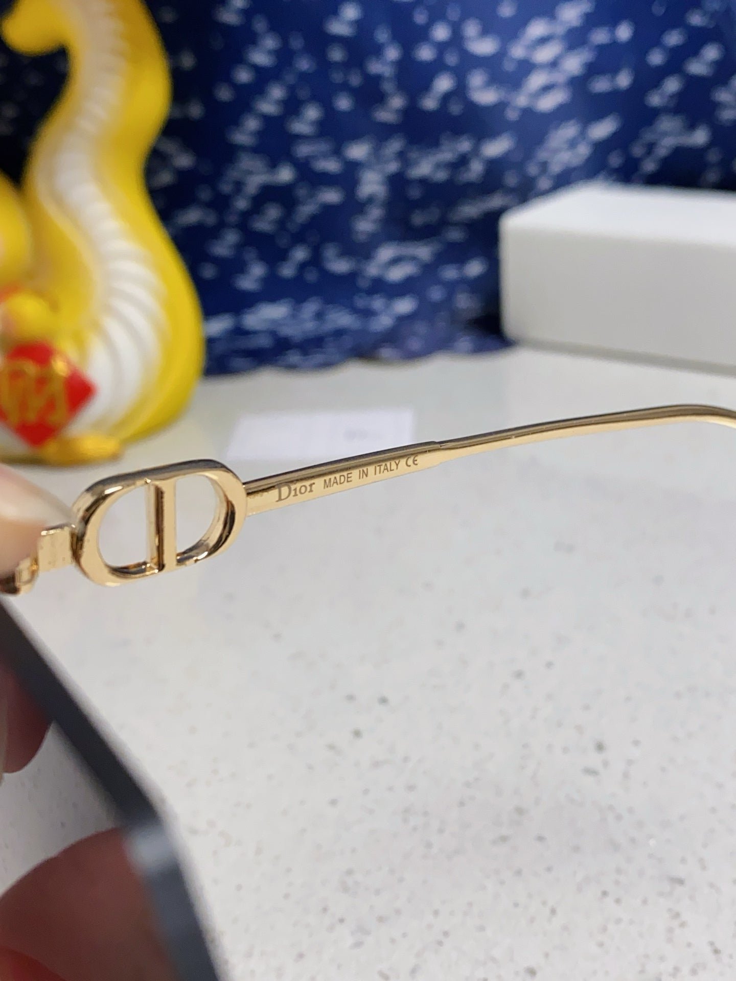 Dior Gold Metal Rimless Brown Gradient Sunglasses - Image 4