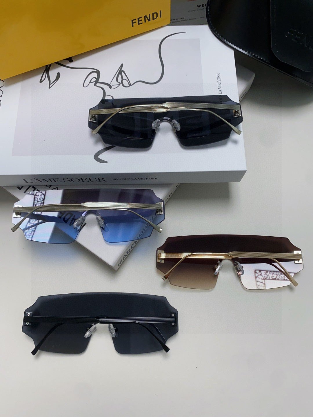 Fendi Acrylic Fiber Lettered Protective Goggles - Image 13