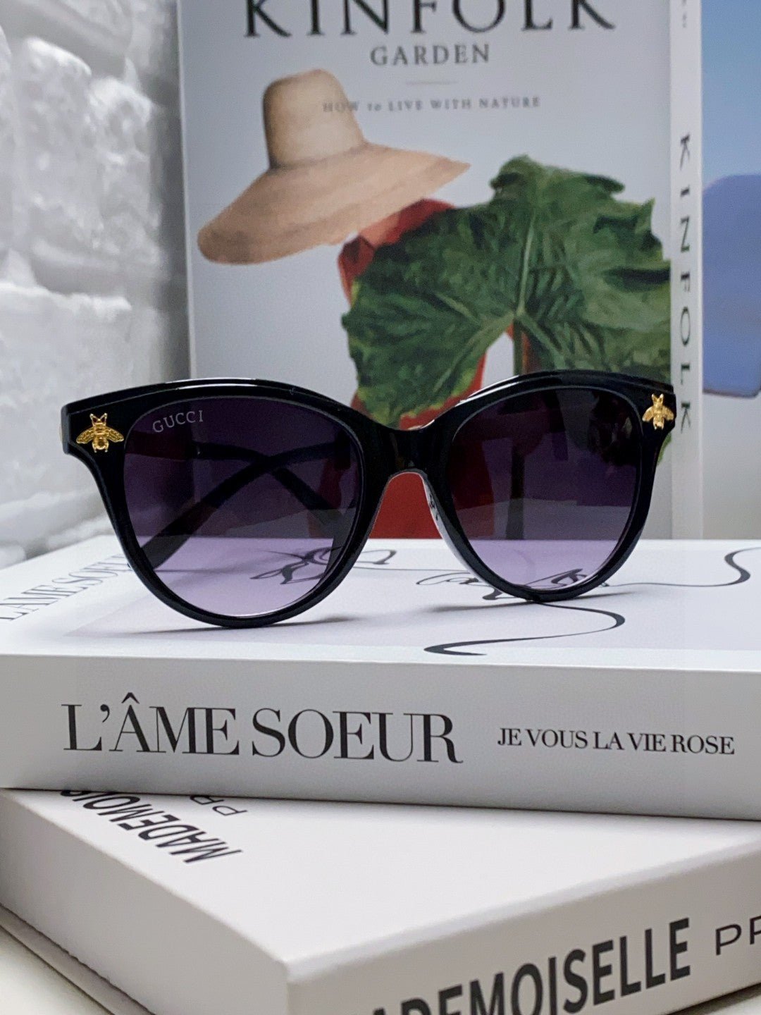 Gucci Pink Cat-eye Sunglasses - Image 8