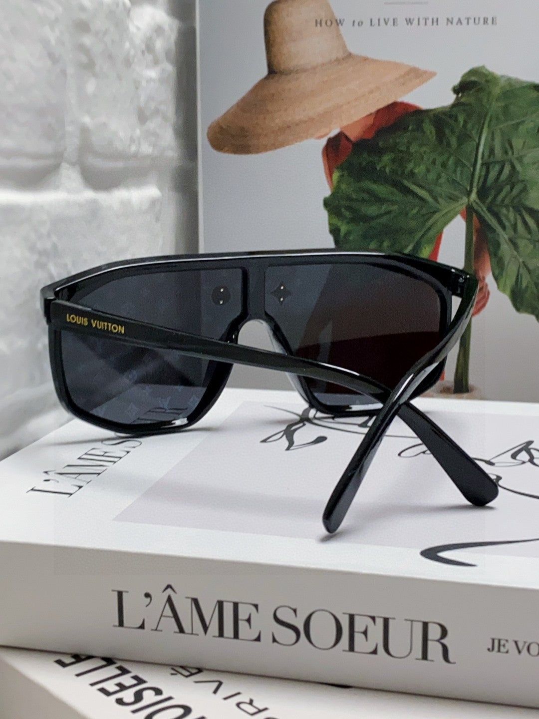 LV Full Monogram Shield Visor Sunglasses - Image 2