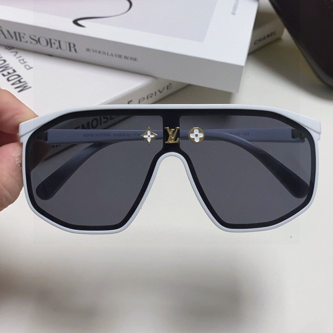 LV White Shield Monogram Sunglasses