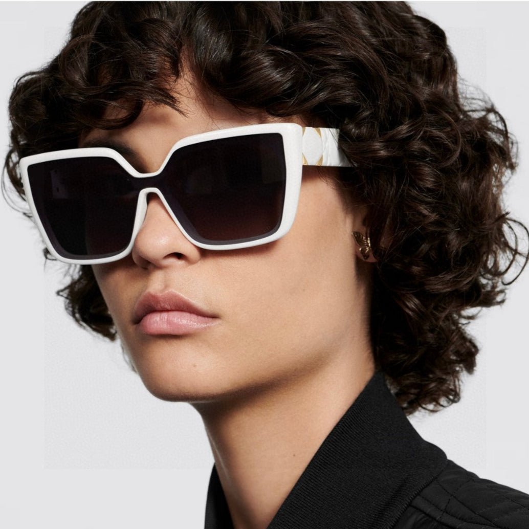 Dior Gold Metal Rimless Brown Tint Sunglasses - Image 9