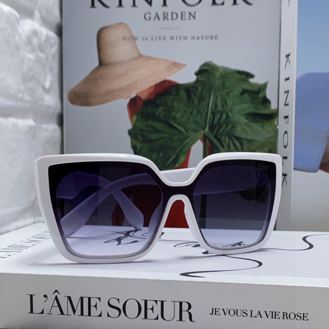 Dior Gold Metal Rimless Brown Tint Sunglasses - Image 3