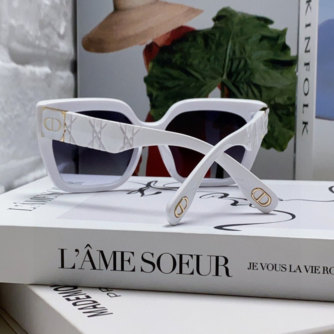 Dior Gold Metal Rimless Brown Tint Sunglasses - Image 4