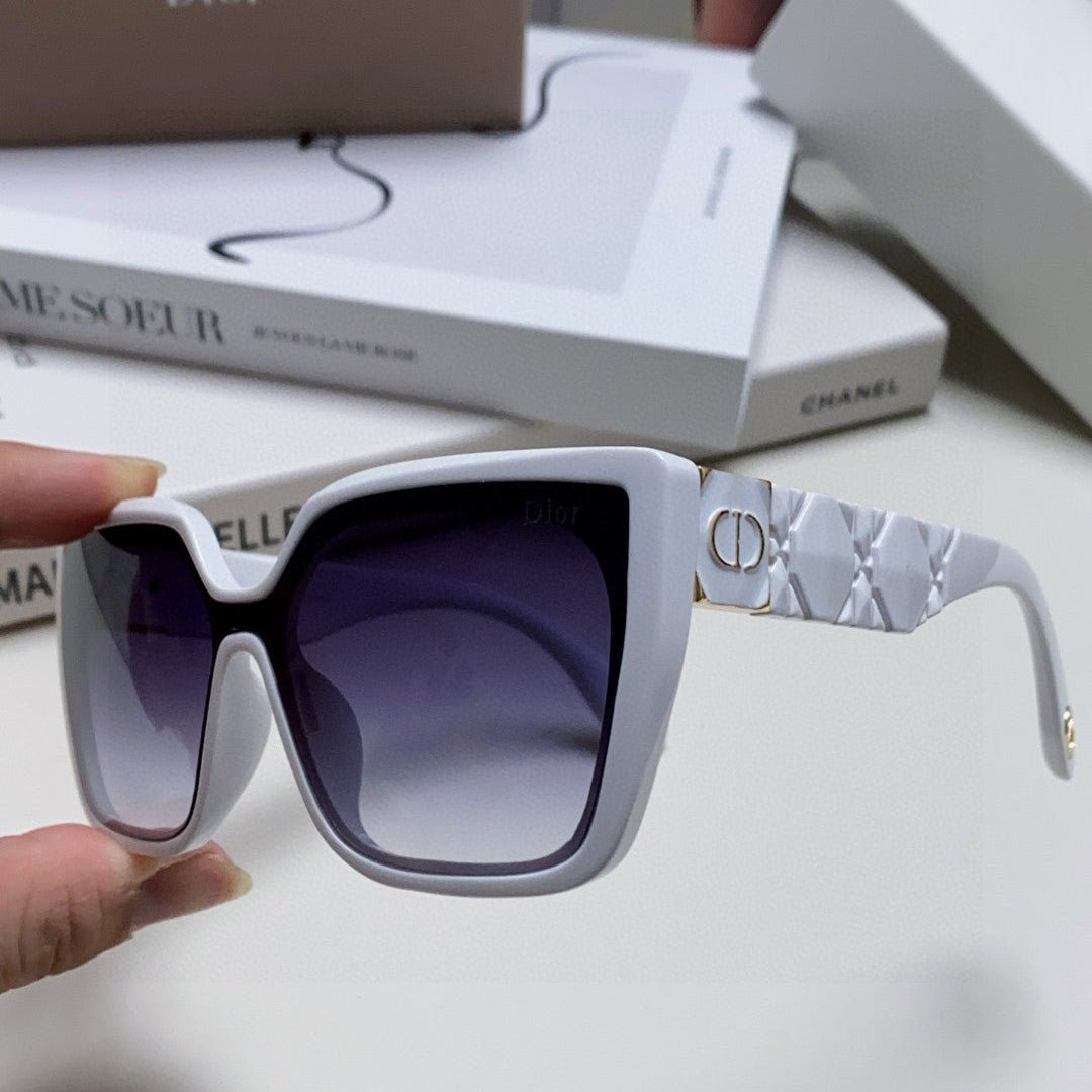 Dior Gold Metal Rimless Brown Tint Sunglasses - Image 7