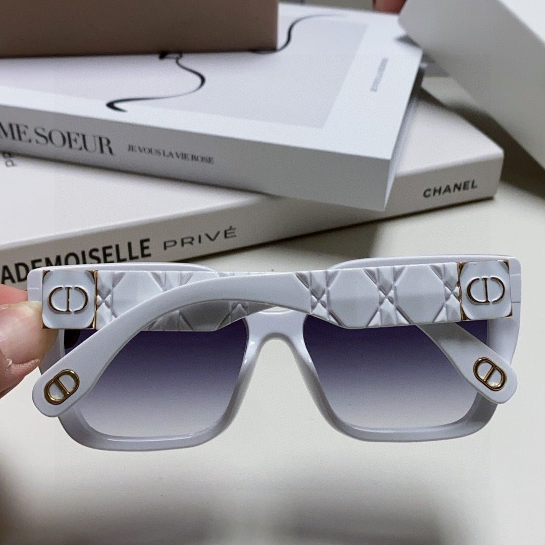 Dior Gold Metal Rimless Brown Tint Sunglasses - Image 8