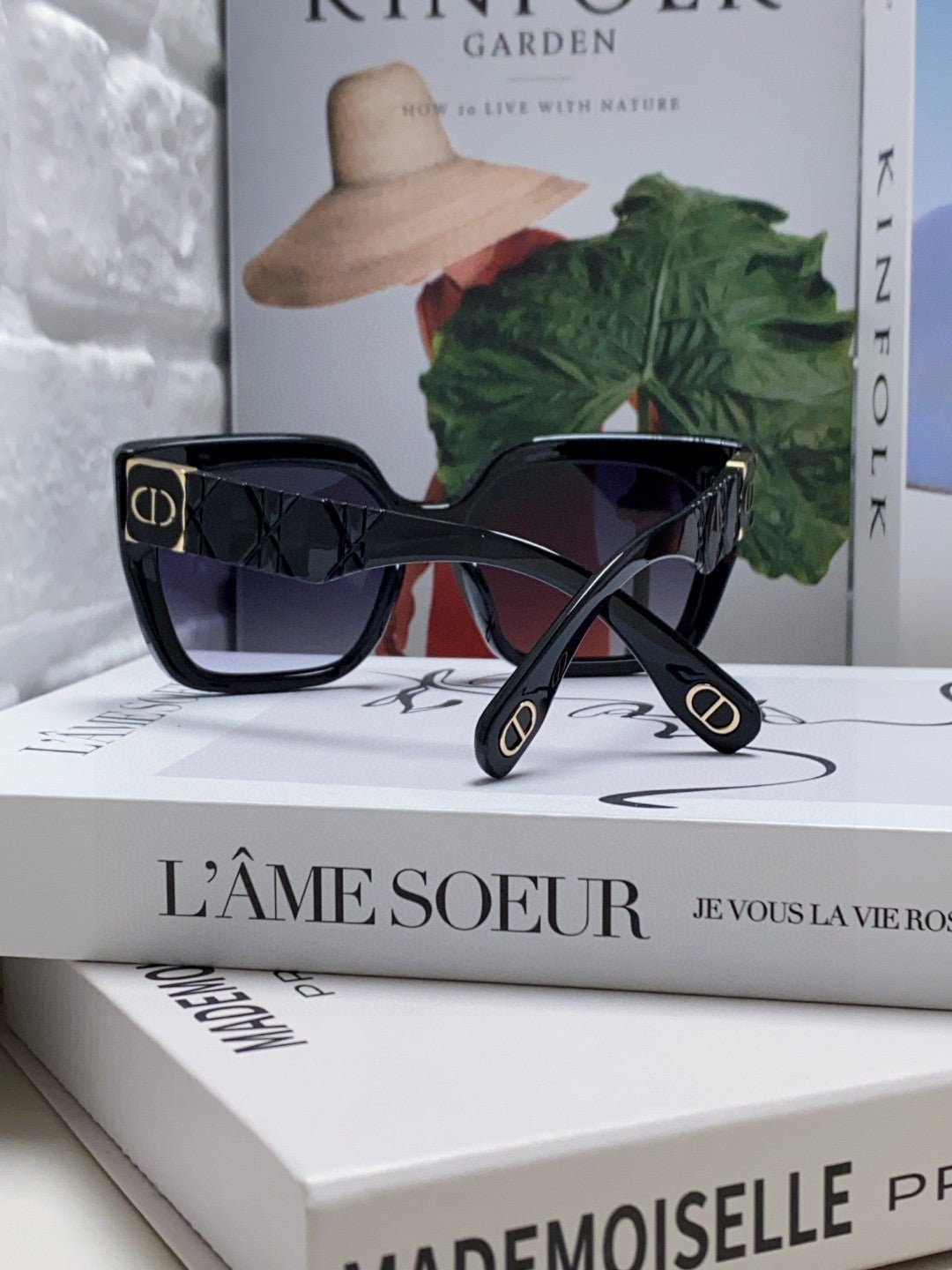 Alternative view of DIOR LADY 95.22 S2F SUNGLASS 571586 IN BLACK ACETATE GREY SMOKE