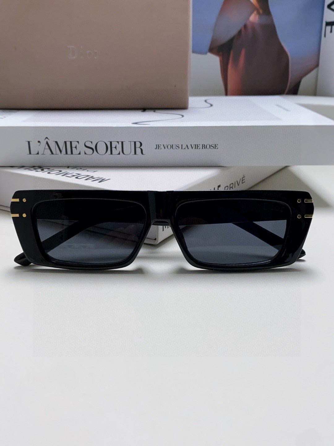 DIOR SIGNATURE SUNGLASS 571588 IN BLACK ACETATE - Image 5