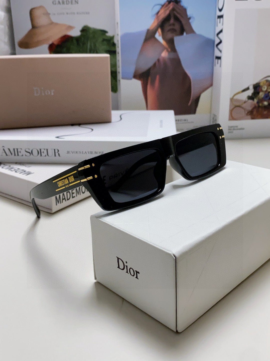 DIOR SIGNATURE SUNGLASS 571588 IN BLACK ACETATE - Image 7