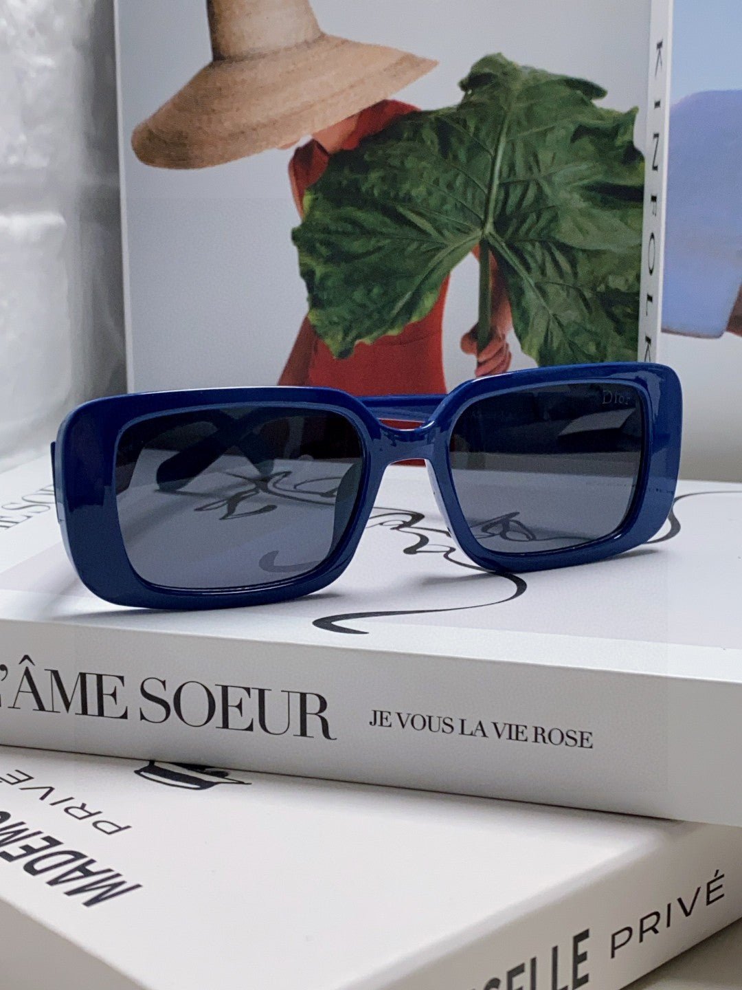Alternative view of DIOR MONTAIGNE SUNGLASS 571595 IN BLUE ACETATE TEXT LOGO