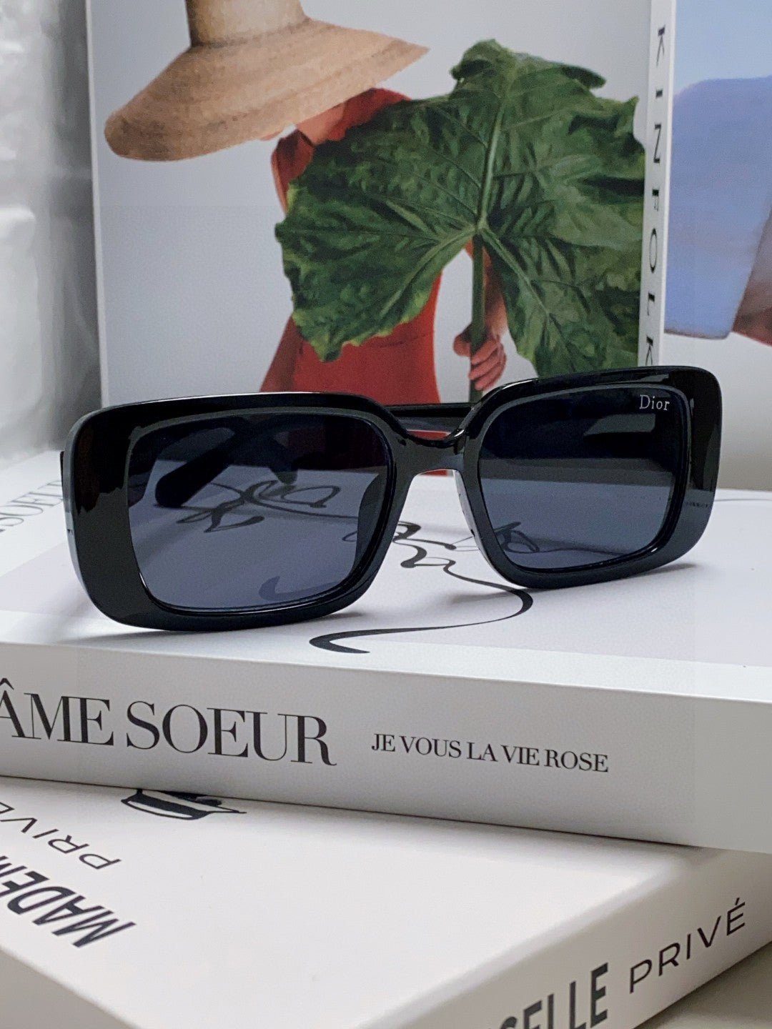 Alternative view of DIOR MONTAIGNE SUNGLASS 571596 IN BLACK ACETATE TEXT LOGO