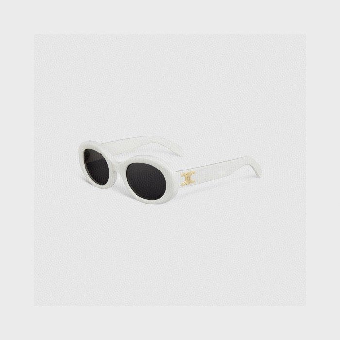 CELINE Black Oval Triomphe Shades - Image 8