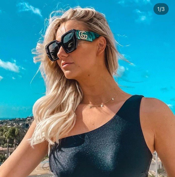 GUCCI Green GG Square Sunglasses - Image 15