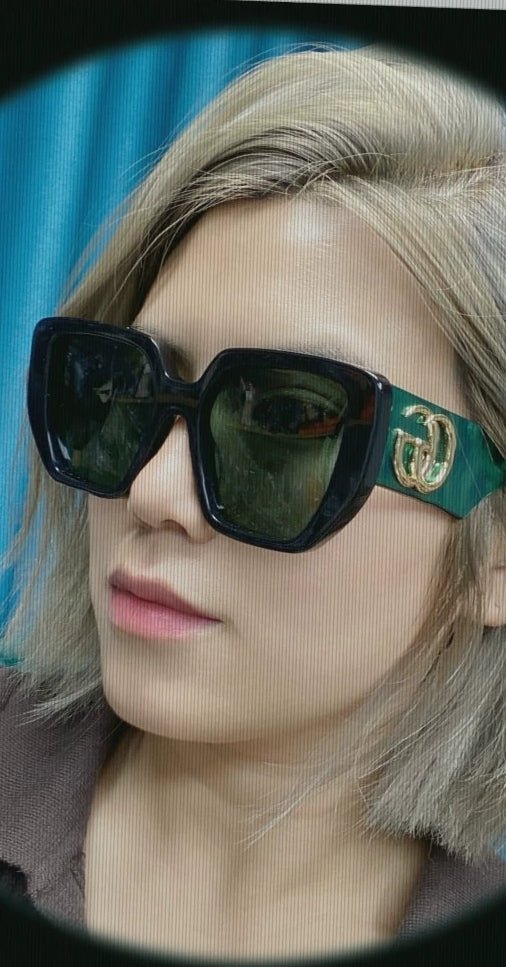 GUCCI Green GG Square Sunglasses - Image 18