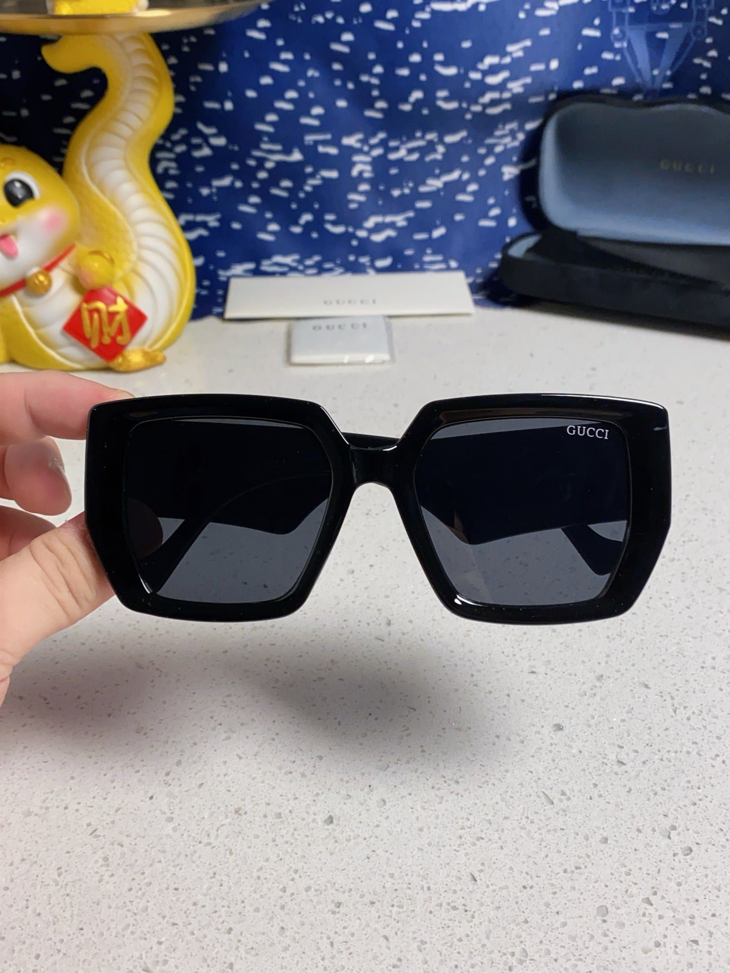 GUCCI Green GG Square Sunglasses - Image 19