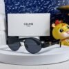 CELINE Full Black Round Sunglasses
