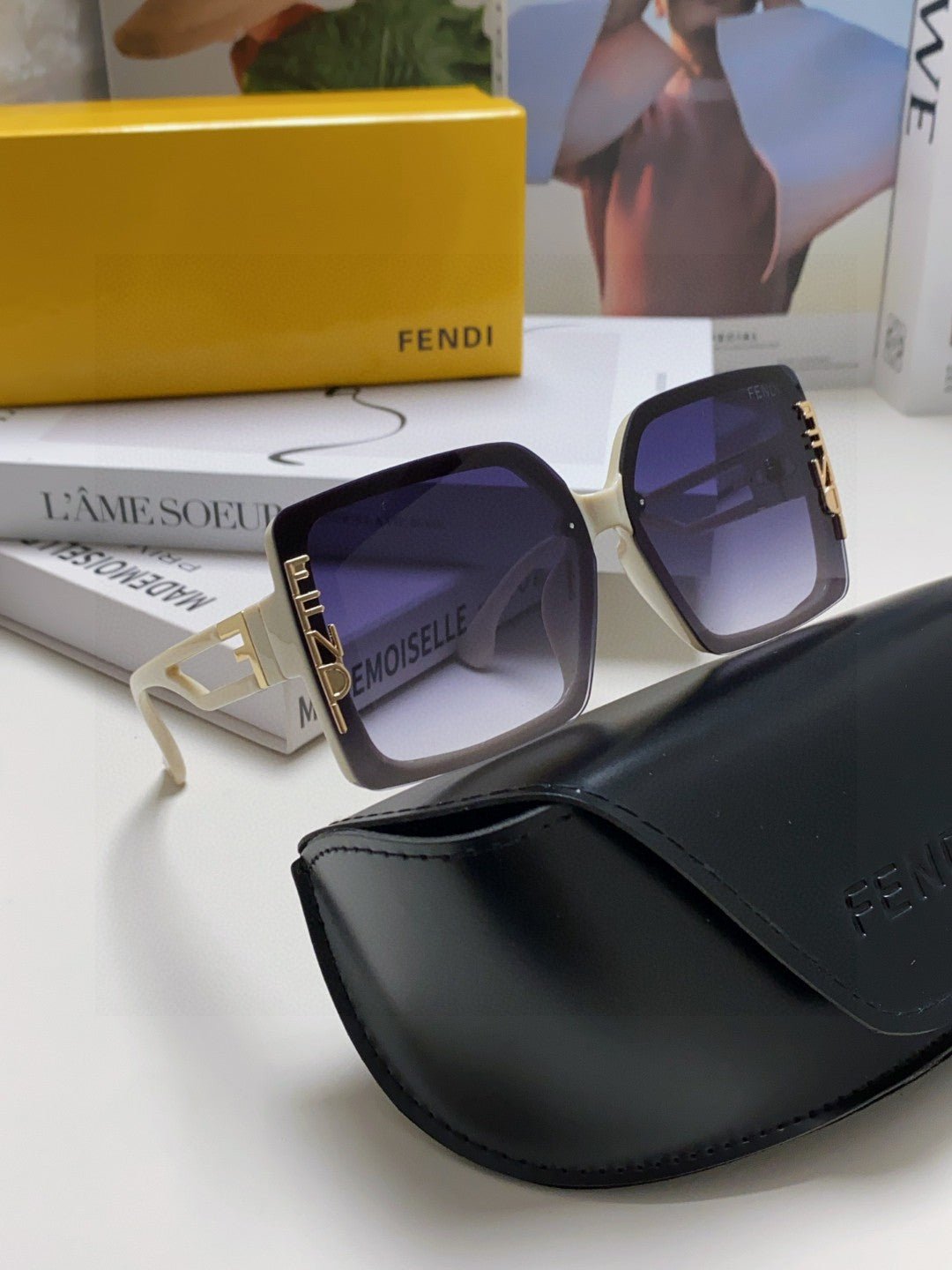 FENDI Large Frame Letter Eyeglass Lenses - Image 8