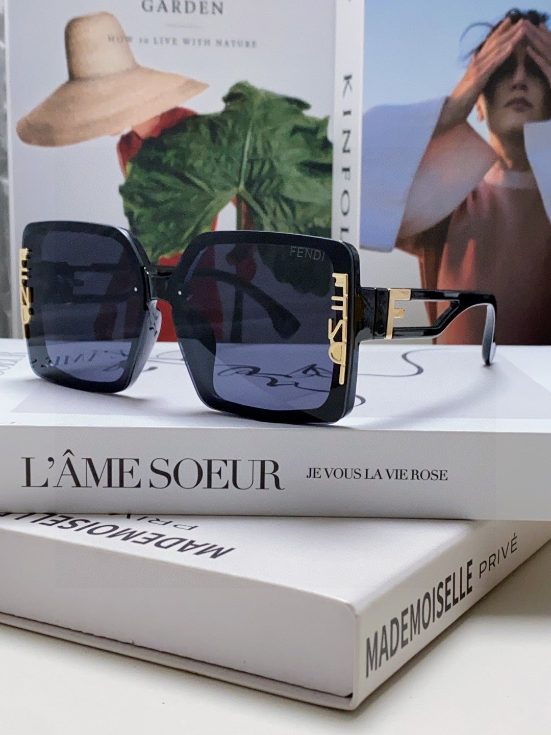 Alternative view of FENDI Large Frame Letter Eyeglass Lenses