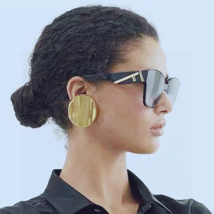 FENDI Acetate Fiber Cat Eye Gray Frame Sunglasses - Image 11