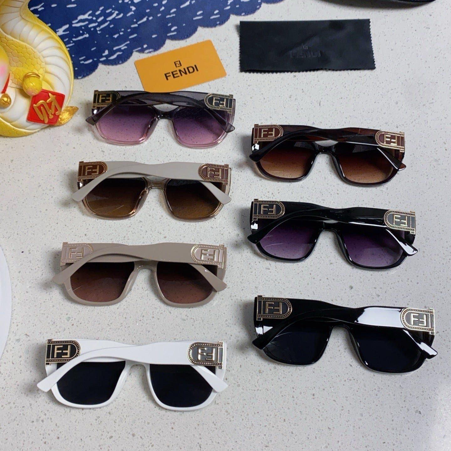 FENDI Large Frame FF Gradient Sunglasses - Image 15