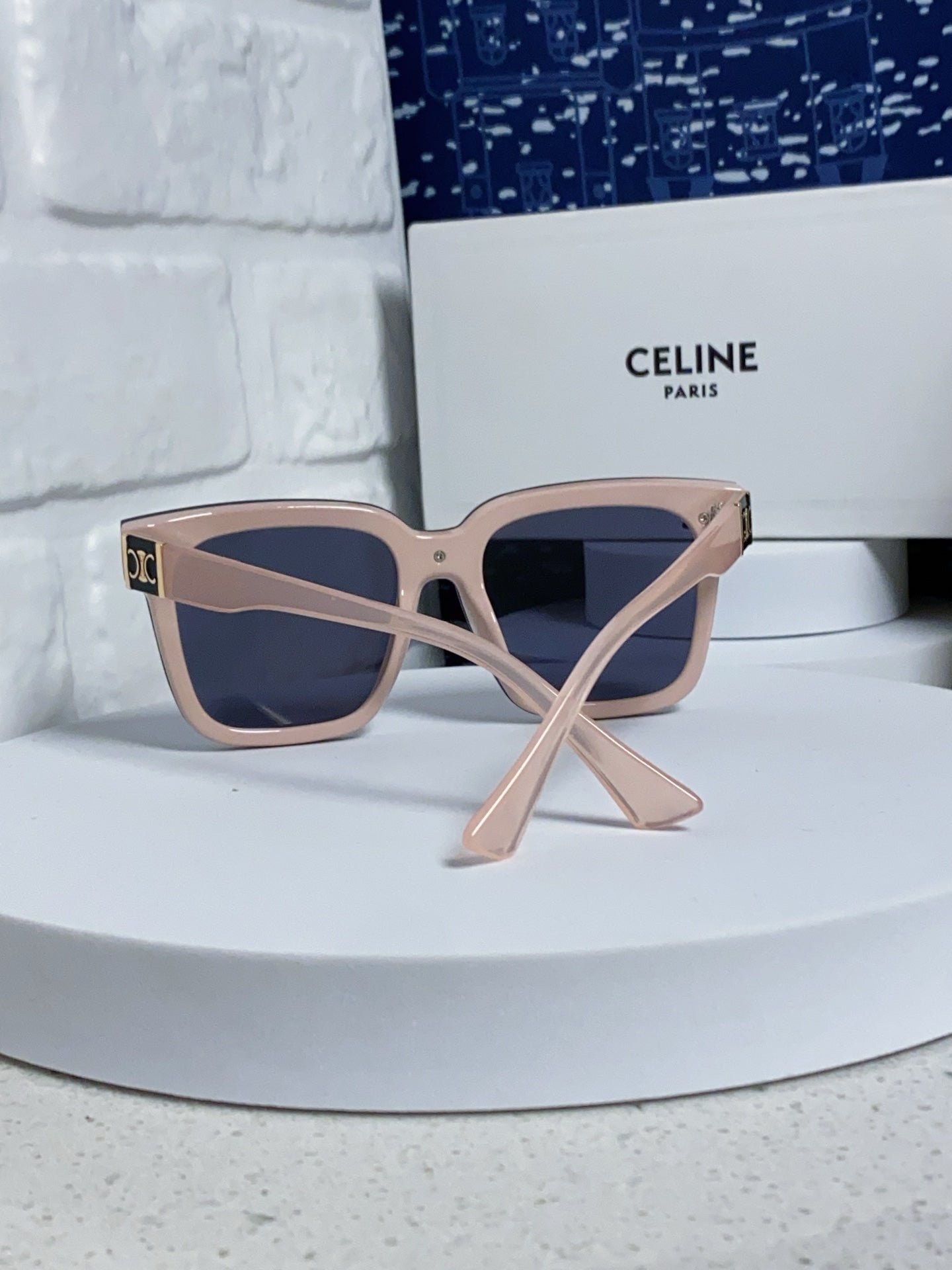 TRIOMPHE SUNGLASSES 548634 IN PINK ACETATE - Image 3