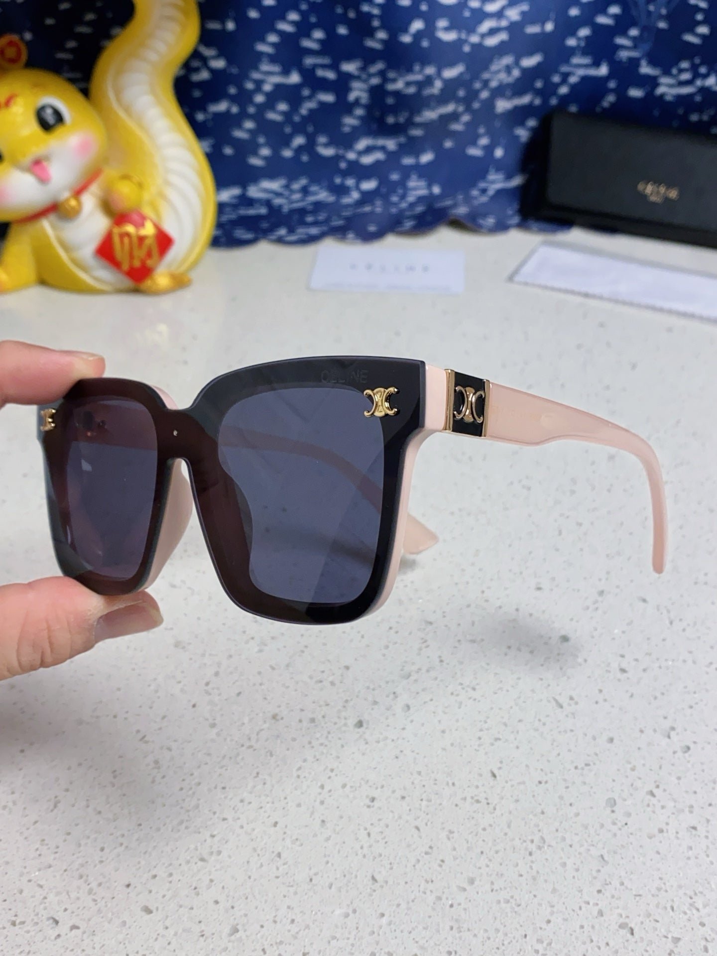 TRIOMPHE SUNGLASSES 548634 IN PINK ACETATE - Image 4