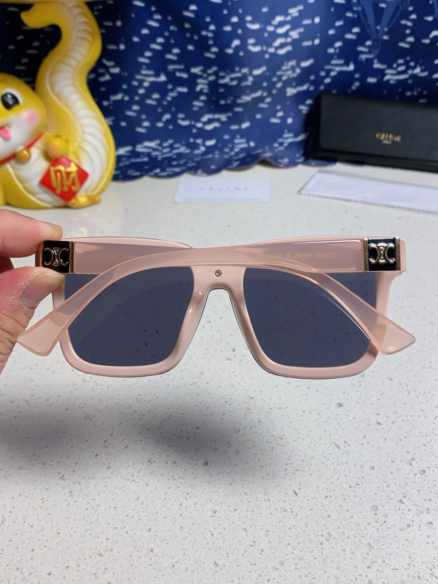 TRIOMPHE SUNGLASSES 548634 IN PINK ACETATE - Image 10