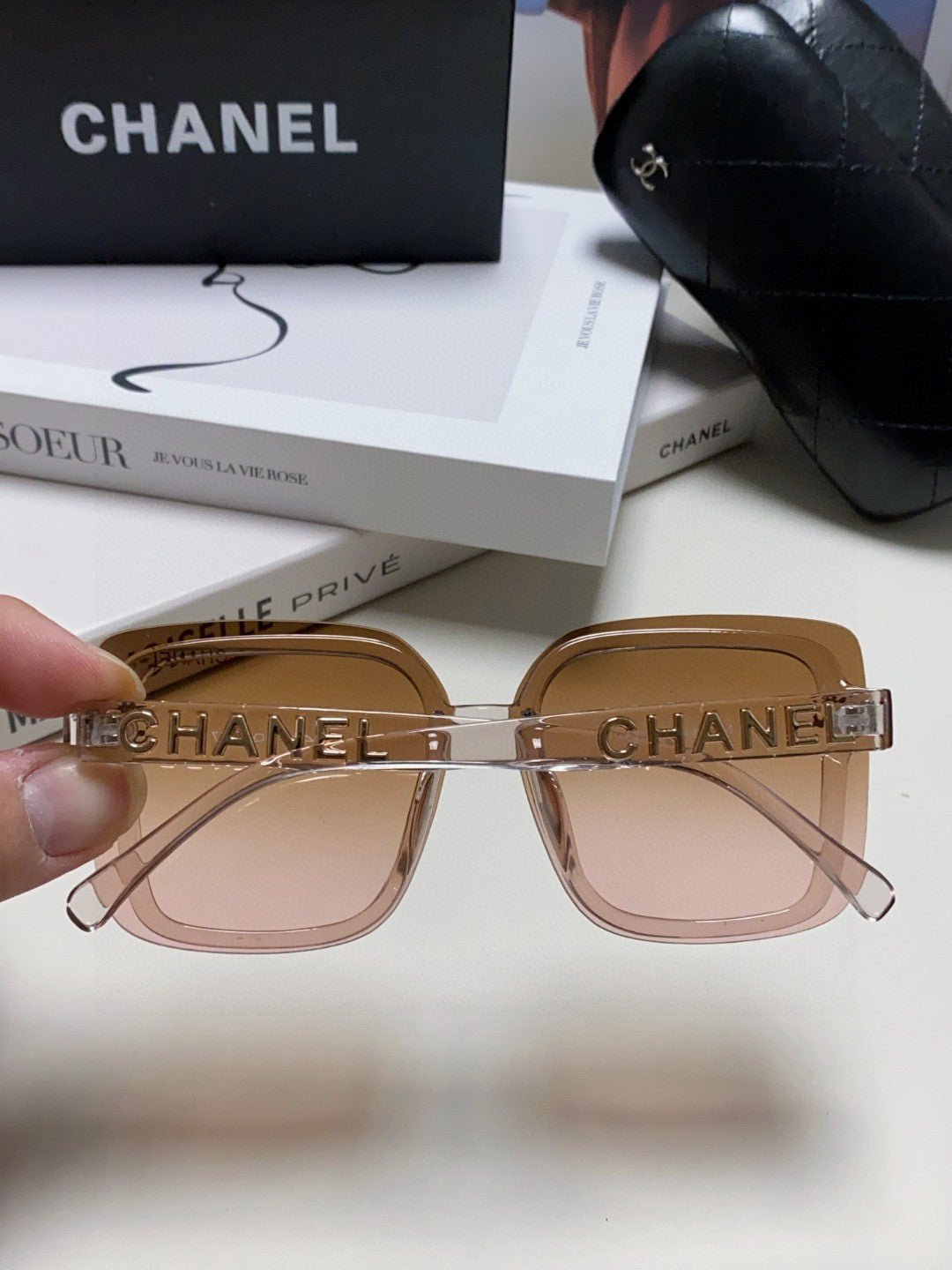 CHANEL SQUARE SUNGLASSES 638796 IN ACETATE - Image 3