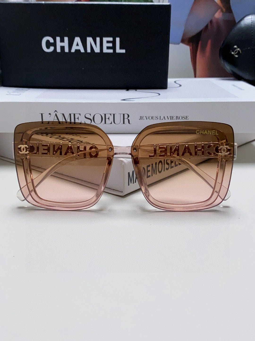 CHANEL SQUARE SUNGLASSES 638796 IN ACETATE - Image 6
