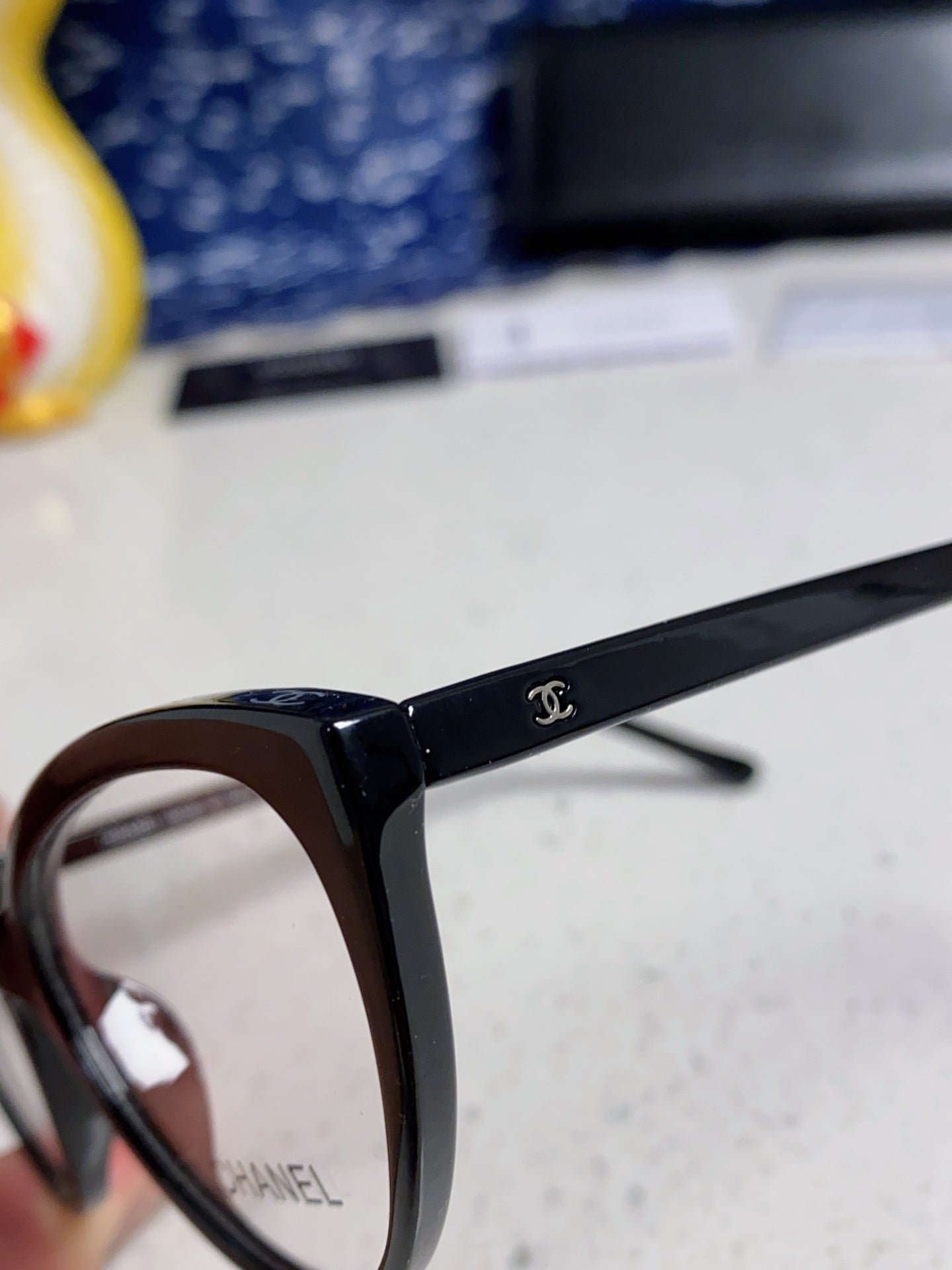 Chanel Black Cat-eye Optical Glasses - Image 6