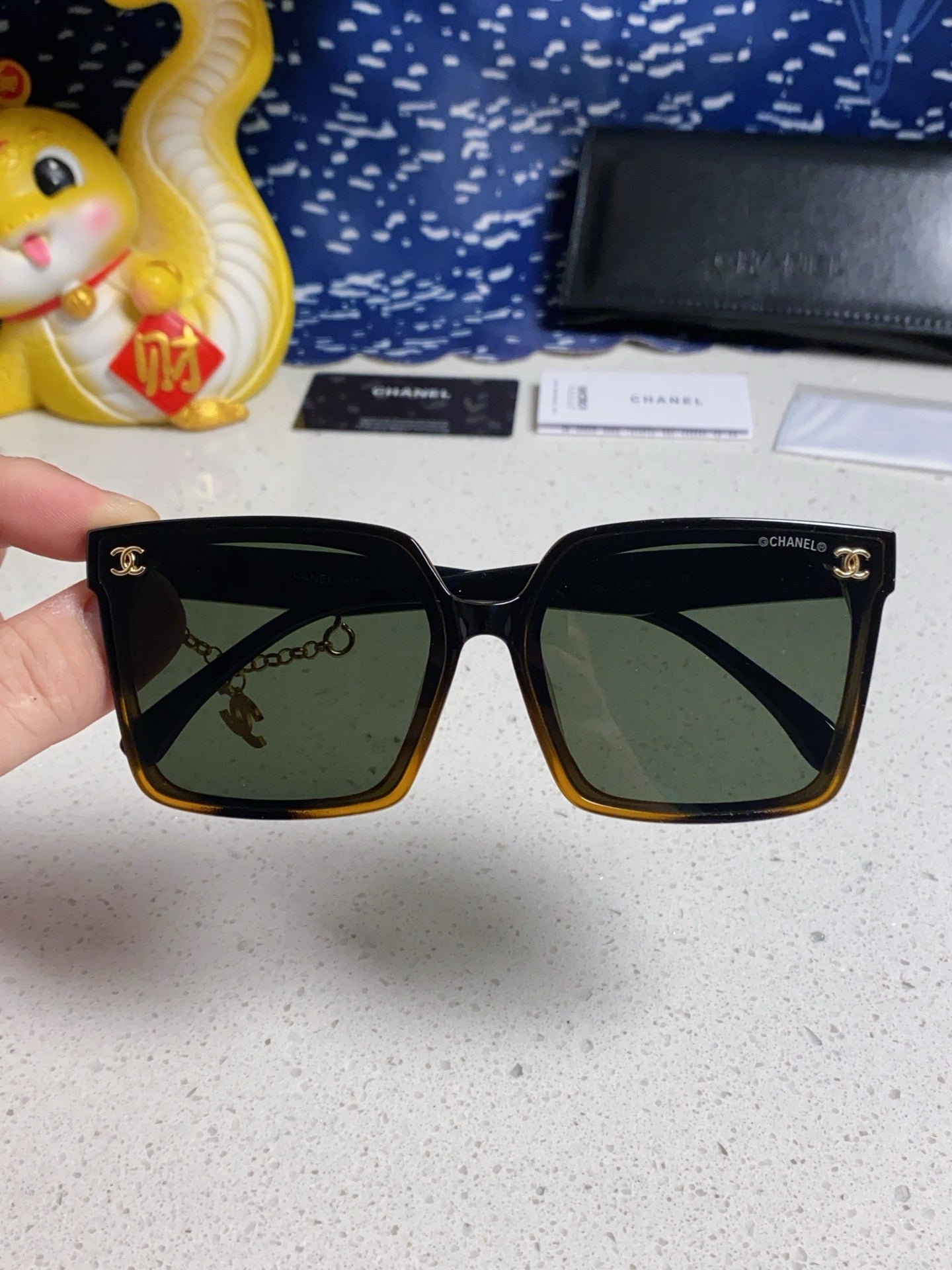 Chanel Square Acetate Sunglasses - Image 6