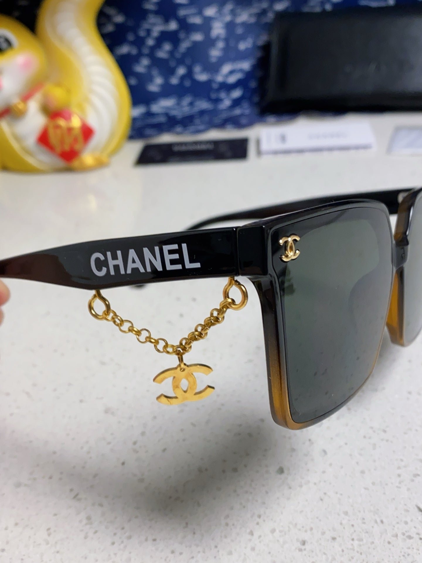 Chanel Square Acetate Sunglasses - Image 7