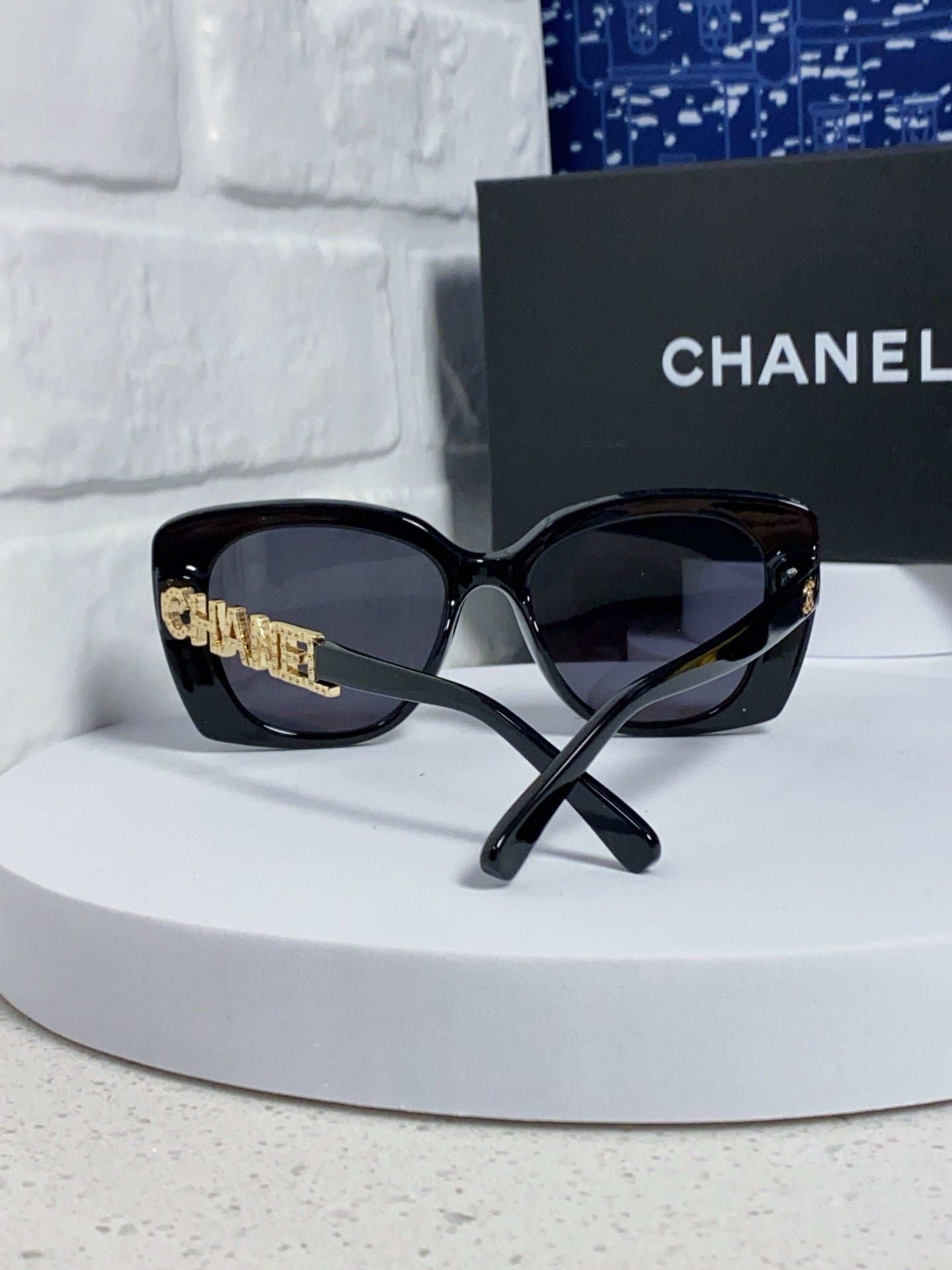 Chanel Gold Detail Square Sunglasses - Image 4
