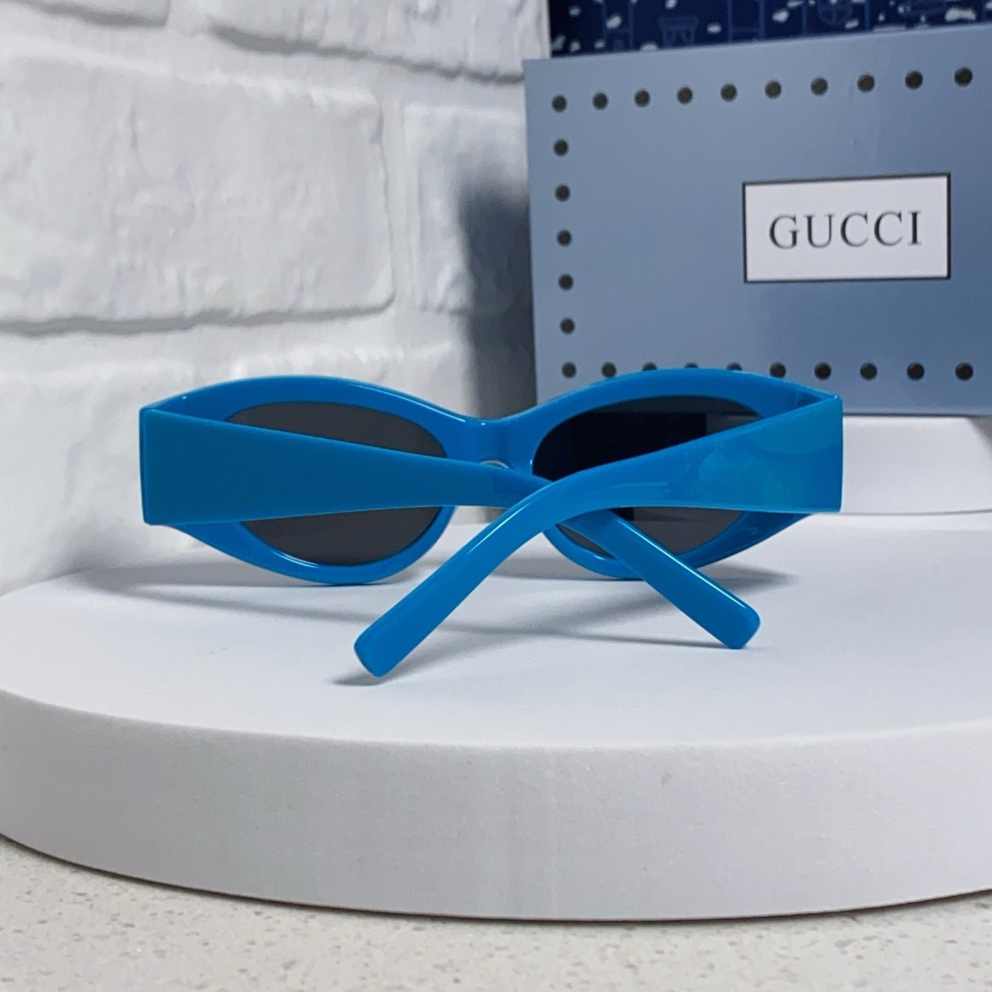 Gucci Blue Acetate Sunglasses - Image 6