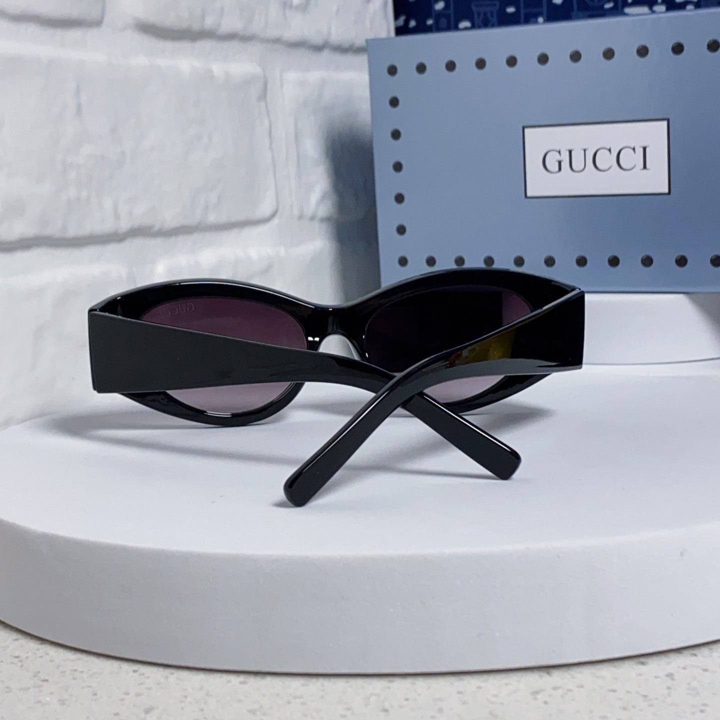 Gucci Blue Acetate Sunglasses - Image 9