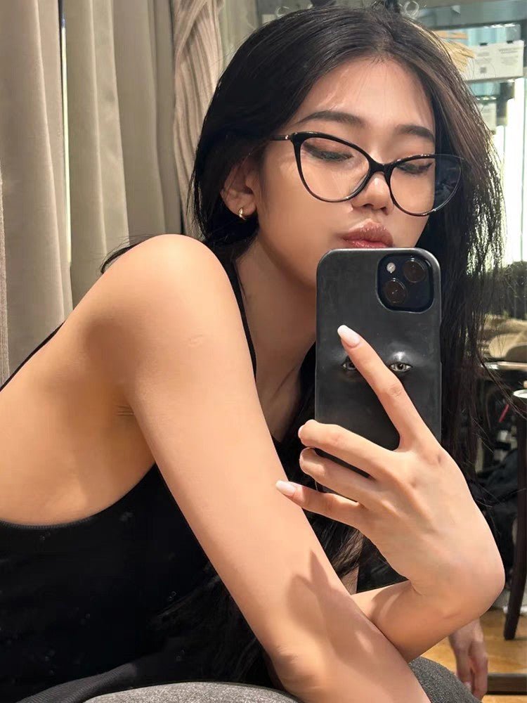 Chanel Black Cat-eye Optical Glasses - Image 7
